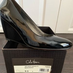 Black Patent Air Lainey Cole Haan Wedge - 9 1/2